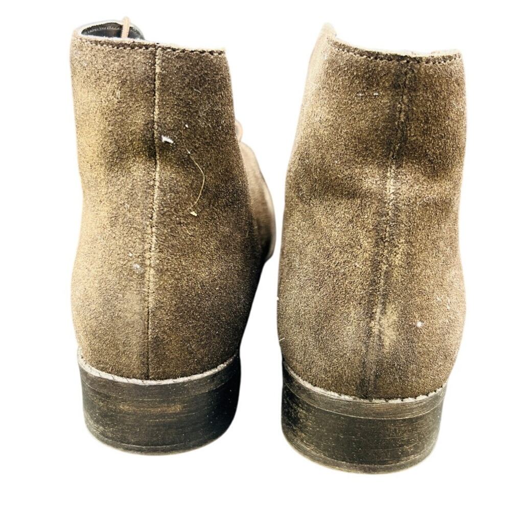 🤎 Dolce Vita Brown Suede Boots W8.5 – Chic Vintage Western Ankle Booties - Picture 3 of 7